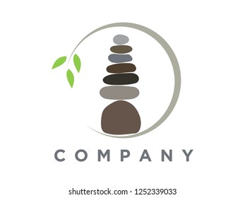 simple and charming illustration rock balancing