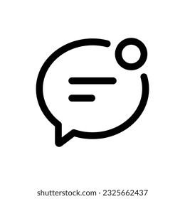 Simple Chat Bubble icon. The icon can be used for websites, print templates, presentation templates, illustrations, etc
