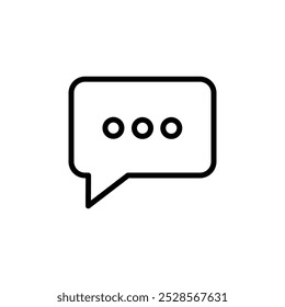 Simple chat bubble icon representing communication or messaging.