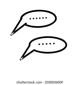 simple chat communication icon that we often do in daily life
