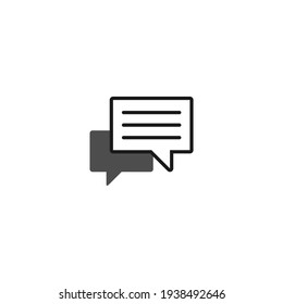 simple chat icon vector illustration