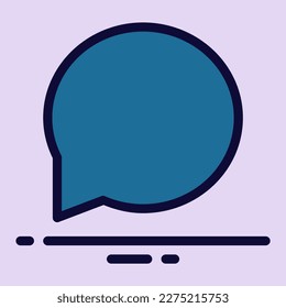 simple chat icon vector illustration modern trendy design, suitable for advertisement, website, social media post and other graphic needs.
