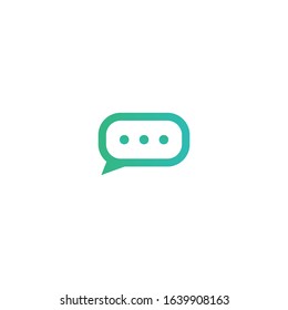 simple chat logo icon design