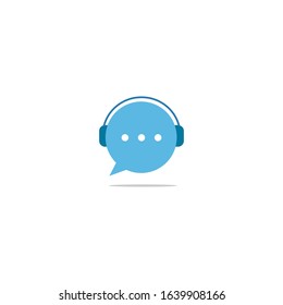 simple chat logo icon design