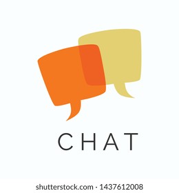 Simple Chat Logo Template Design