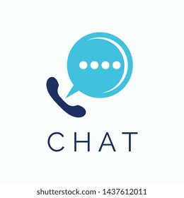 Simple Chat Logo Template Design