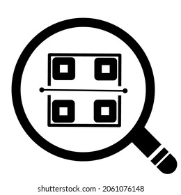 simple check icon. Illustration isolated on a white background. Vector gray sign symbol