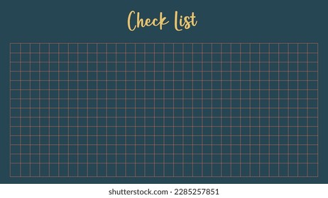 Simple check list in blue color.