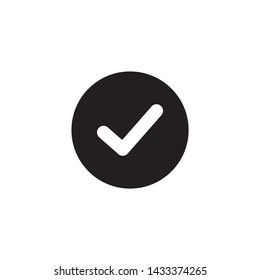 Simple check mark icon design vector
