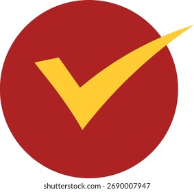 Pesquisa de ícone de marca de seleção simples