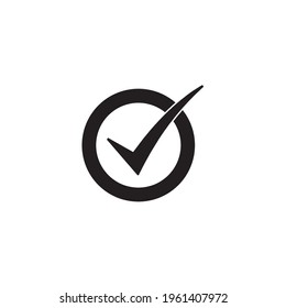 Simple check mark icon vector
