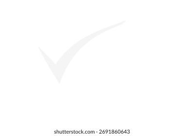 Una simple marca de verificación en un fondo blanco significa Aprobación y validación