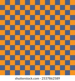 A simple checkerboard pattern with orange and blue squares
