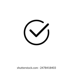 Simple checkmark icon vector illustration