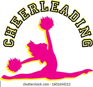 simple cheerleading vector illustration design