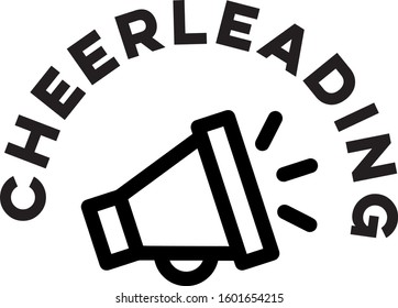 simple cheerleading vector illustration design