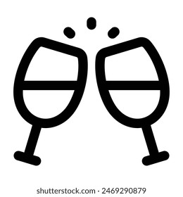 Simple Cheers icon. The icon can be used for websites, print templates, presentation templates, illustrations, etc