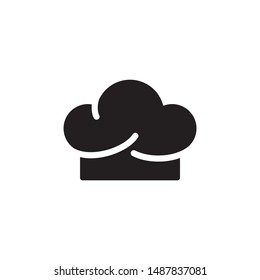 Simple chef flat icon design vector