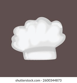 Simple chef hat element stock design
