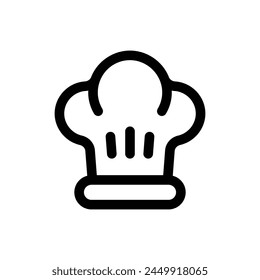 Simple Chef Hat icon. The icon can be used for websites, print templates, presentation templates, illustrations, etc	