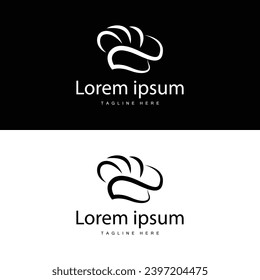 Simple Chef Hat Logo Chef Expert Illustration Kitchen Cooking Design Silhouette Vector Template