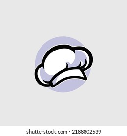simple chef hat logo for restaurant and other food business or e-commerce
