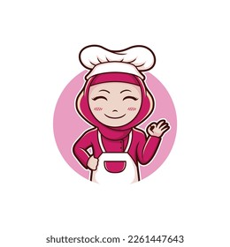 simple chef logo for symbol or icon