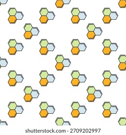 Vector de fórmula química simple Concepto de química de color sin patrón