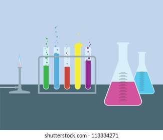 Simple chemical laboratory