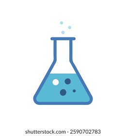 Simple Chemistry Beaker Icon for Education