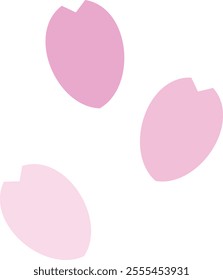 Simple cherry blossom petal illustration