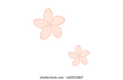 Simple cherry blossom vector icon