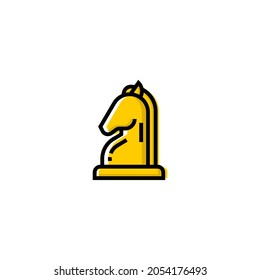 Simple chess icon. Strategy vector icon