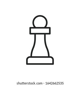 Simple chess line icon. Stroke pictogram. Vector illustration isolated on a white background. Premium quality symbol. Vector sign for mobile app and web sites.