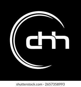 Simple CHH letter logo vector design for business or company