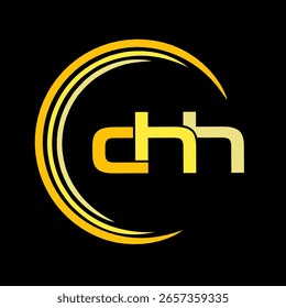 Simple CHH letter logo vector design for business or company