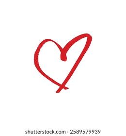 Simple and Chic Painted Heart Icon