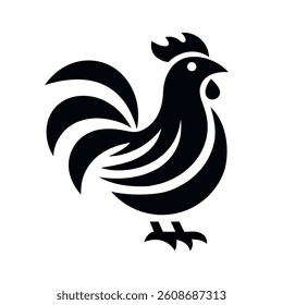 Simple chicken designs, vector logo, chicken logo vector