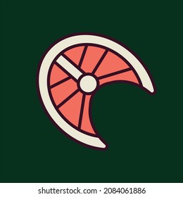 Simple chicken icon and symbol art