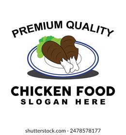 Simple chicken logo vector illustration template design