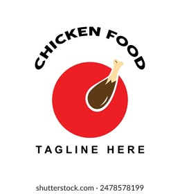 Simple chicken logo vector illustration template design