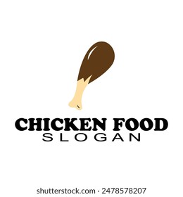 Diseño simple de la Plantilla de la Ilustración vectorial del logotipo del pollo