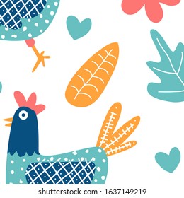 simple chicken pattern designs, for clothing, wallpapers, backgrounds, posters, books, banners aand more