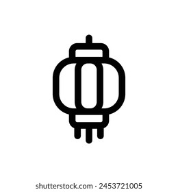 Simple Chinese Lantern icon. The icon can be used for websites, print templates, presentation templates, illustrations, etc