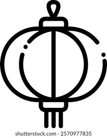 simple chinese lantern icon illustration design