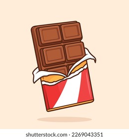 simple chocolate bar choco design vector illustration