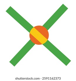 A simple chorki vector symbolizing heritage, handcraft, and rural life.