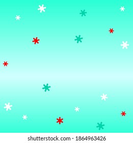 simple christmas background with snowflakes
