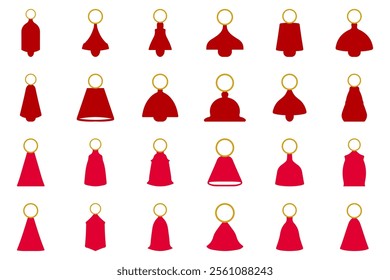 Simple Christmas Bell Illustration Design Set