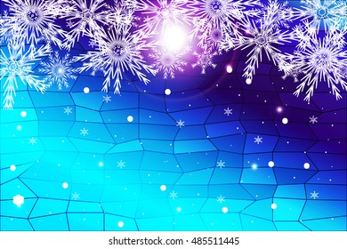 simple christmas blue background with snowflake. vector illustration. for design simple christmas blue background with snowflake. vector illustration. for design